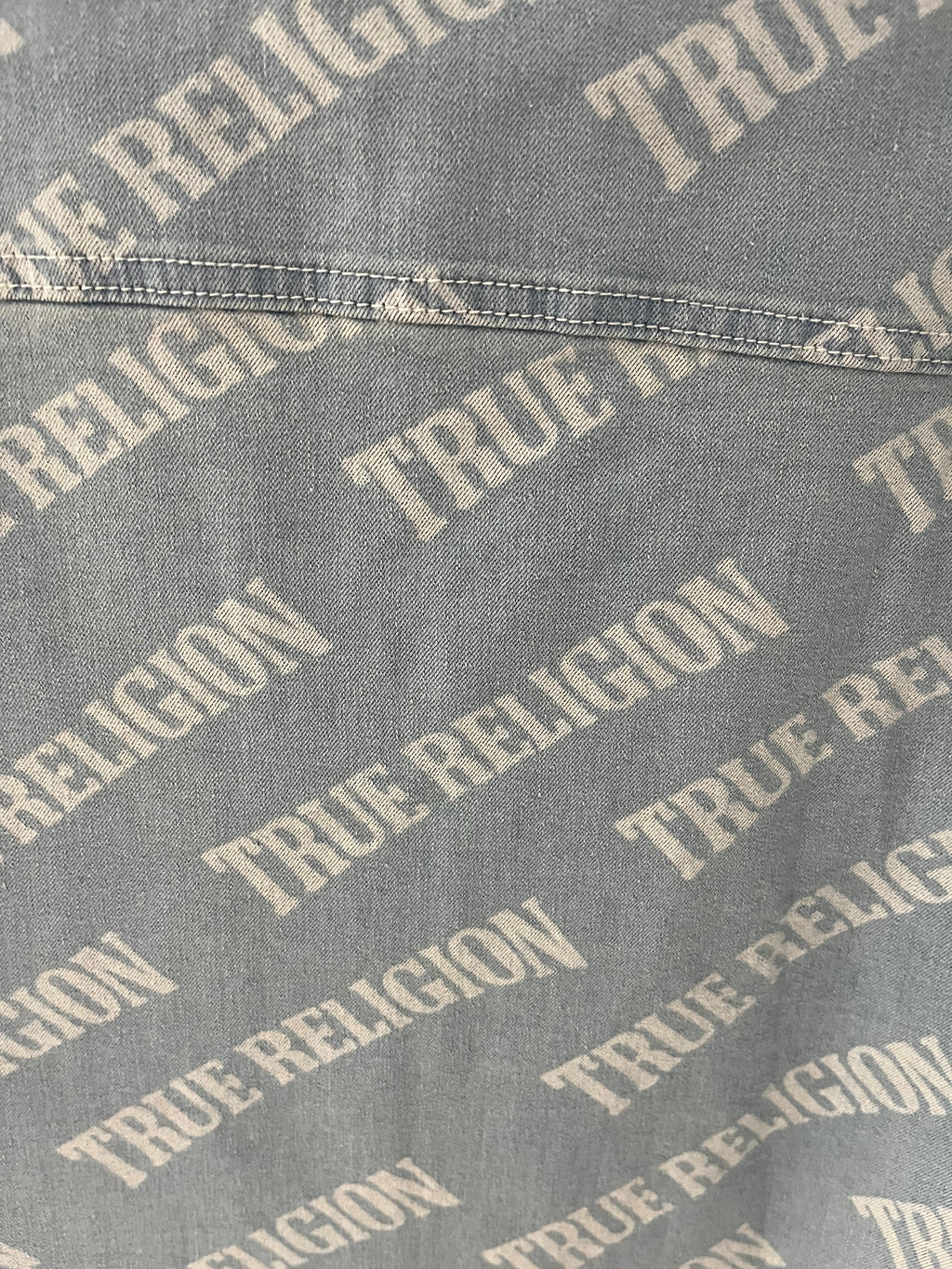 True Religion Denim Button Up Top-Size M