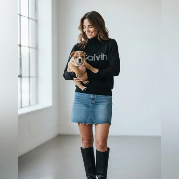 Calvin Klein- Black Turtleneck Sweater