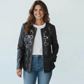 Colleen Lopez Elegant Black Zipper Jacket