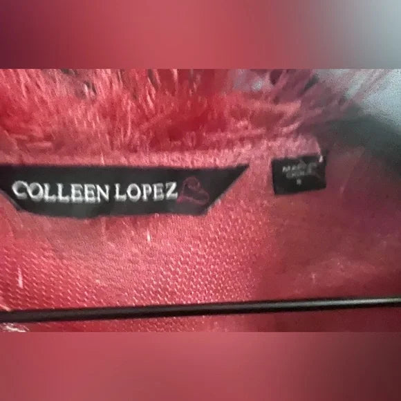 Colleen Lopez Vibrant Fuzzy Cardigan