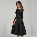 Jessica Howard Gorgeous Black Off-the Shoulder Dress