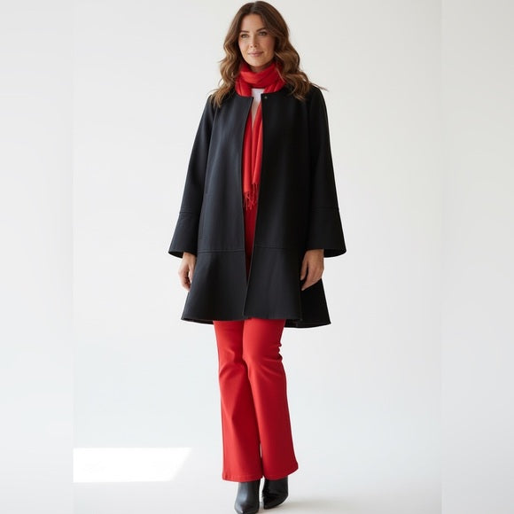 J Jill Elegant Black Coat