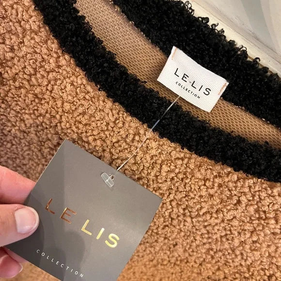 Le Lis Furry Congac Brown Sweater