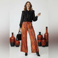 Vibrant Multicolor Wide Leg Pants