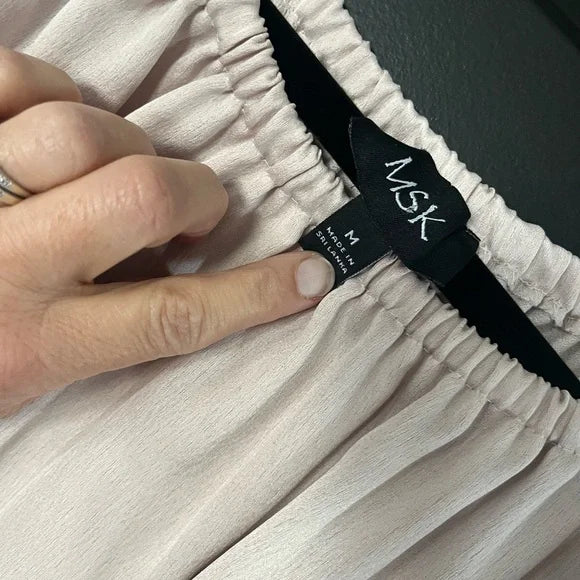 MSK Cream Off-Shoulder Blouse