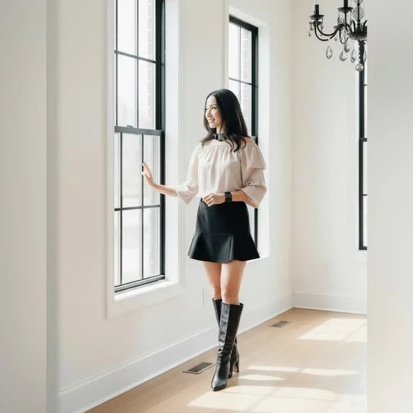 MSK Cream Off-Shoulder Blouse