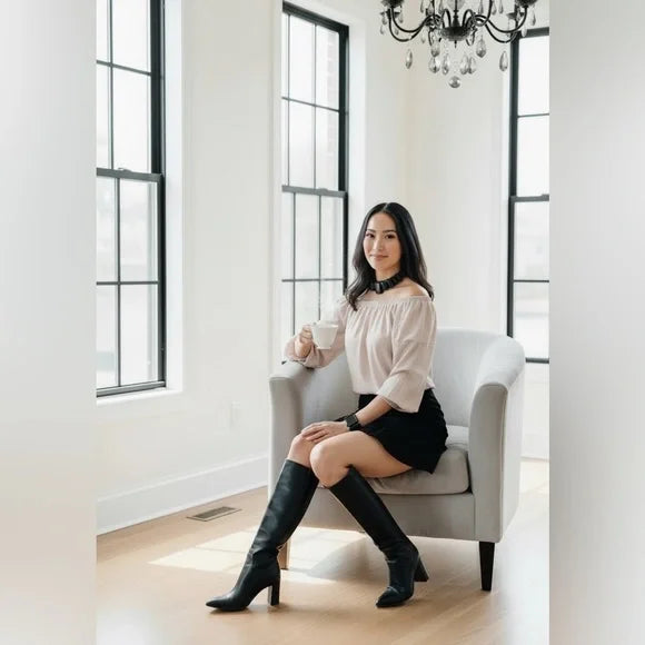 MSK Cream Off-Shoulder Blouse