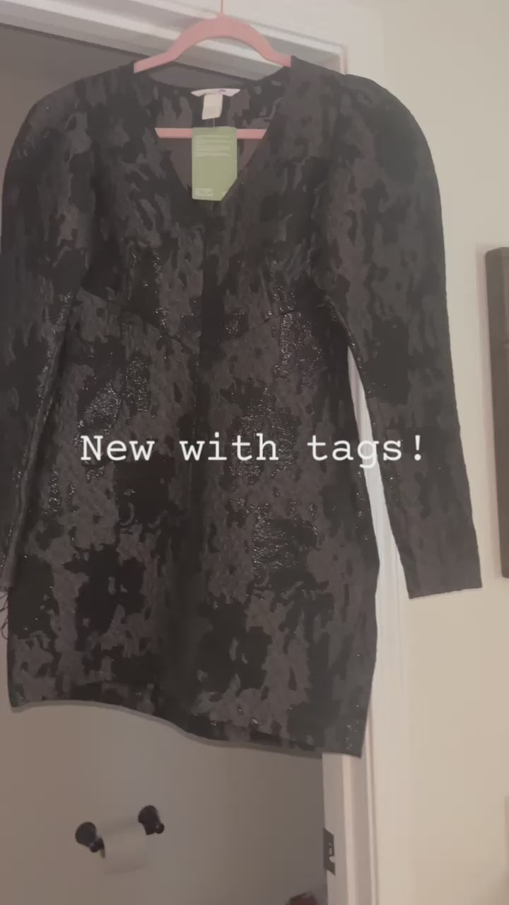 H&M Elegant black Long Sleeve Dress