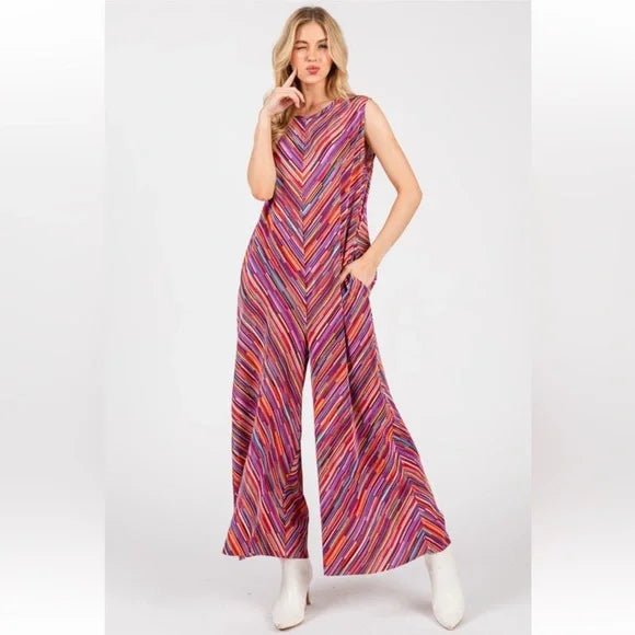 ShopEvelynne Multicolor Striped Jumpsuit