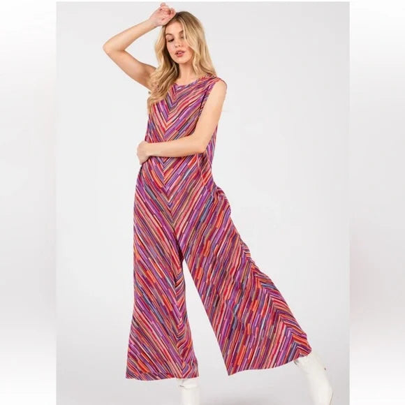 ShopEvelynne Multicolor Striped Jumpsuit