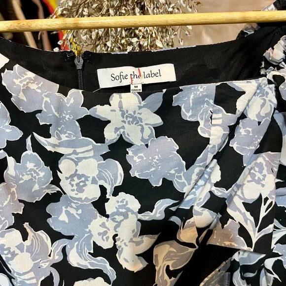 Tri-Color Floral Dress