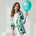 Vibrant Patterned Women's Blazer