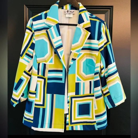 Vibrant Patterned Women's Blazer